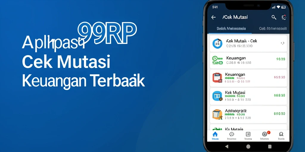 Screenshot 99RP menampilkan antarmuka cek mutasi yang mudah dipahami.