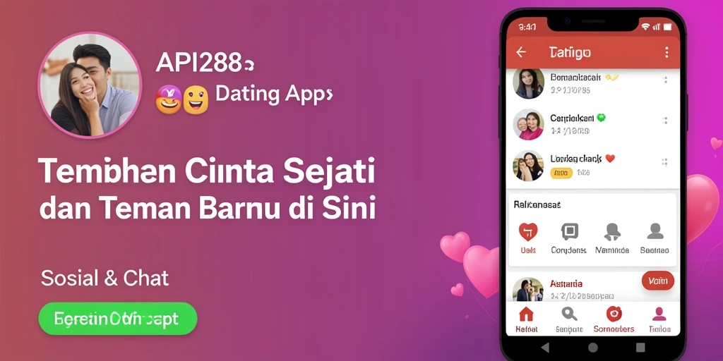 Antarmuka pengguna API288 yang menarik dan fungsional untuk Dating App.