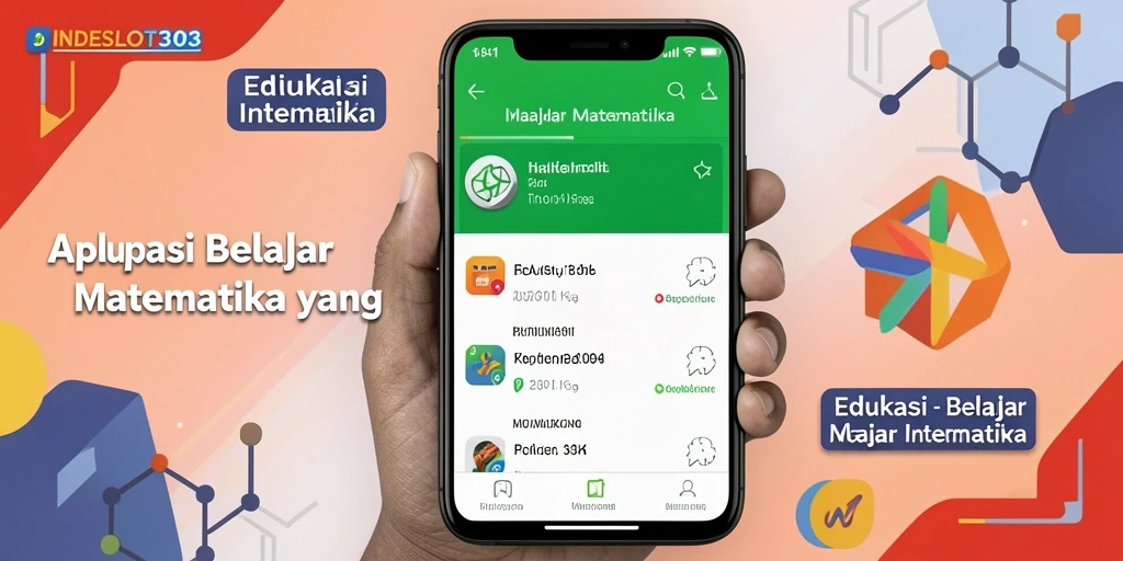 Antarmuka aplikasi INDESLOT303 yang menarik untuk belajar matematika.