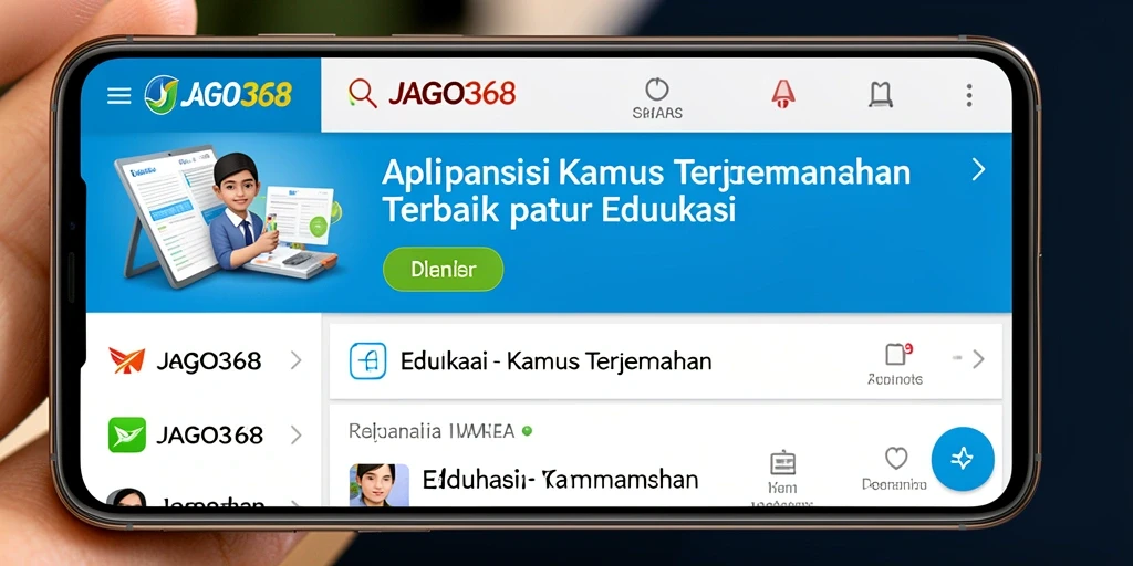 Antarmuka aplikasi JAGO368 yang intuitif dan fungsional.