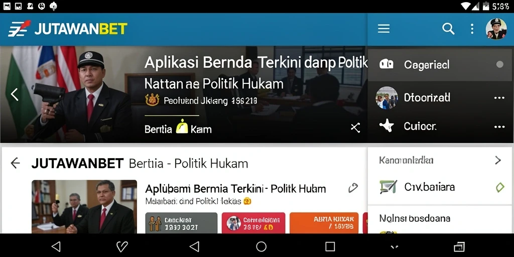 Tampilan antarmuka JUTAWANBET yang informatif dan menarik.