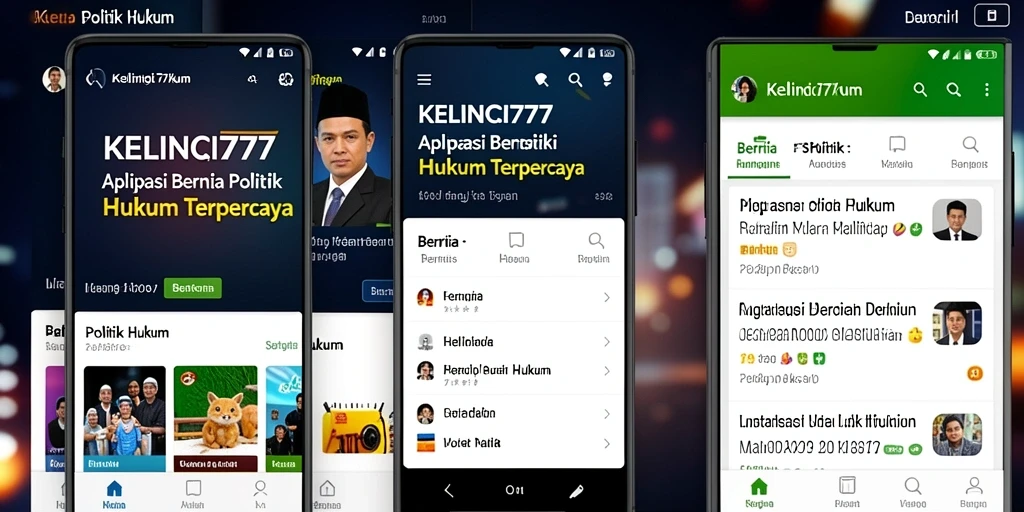 Antarmuka KELINCI777 yang sederhana dan informatif untuk berita politik hukum.