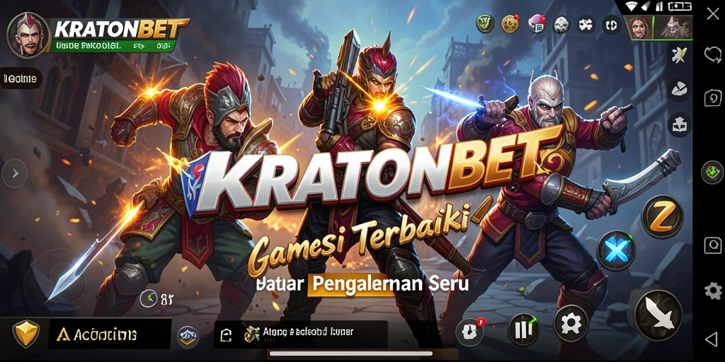 Antarmuka permainan KRATONBET yang dinamis dengan aksi cepat.